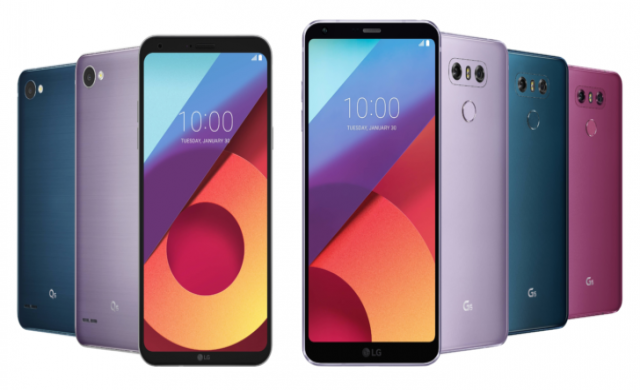 LG пуска нови цветови разновидности на G6 и Q6