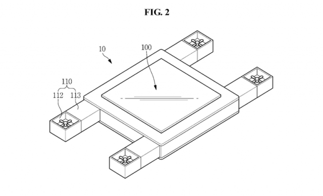 Samsung патентова летящ дисплей