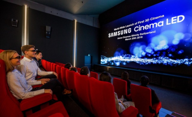 Първият 3D Cinema LED киноекран на Samsung заработи в Швейцария