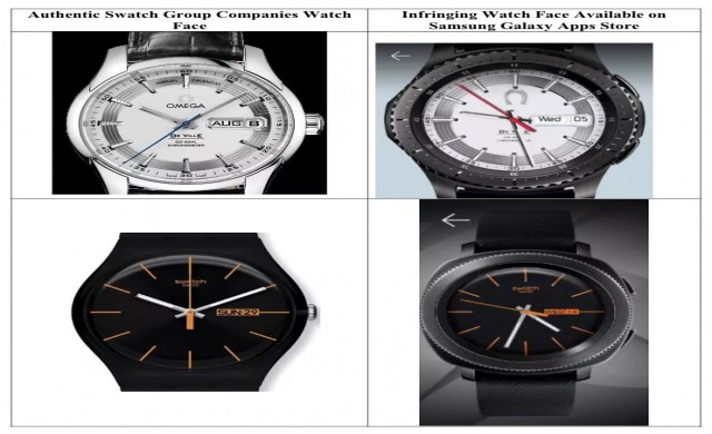 Swatch съди Samsung за копиран дизайн на циферблати за смарт часовници