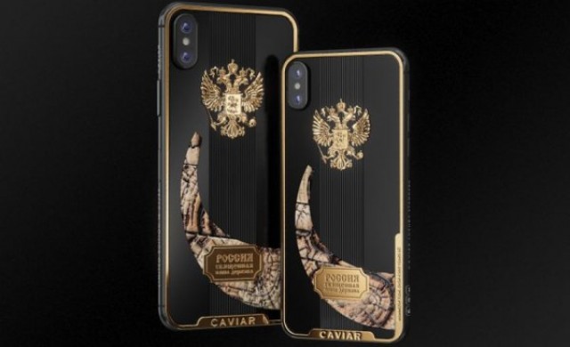 Луксозен дизайн на iPhone XS - бивни от мамут и диаманти 
