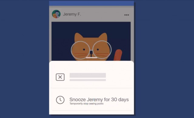 Facebook въвежда Snooze функционалност