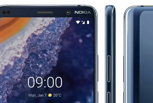Официално изображение на петкамерния Nokia 9 PureView