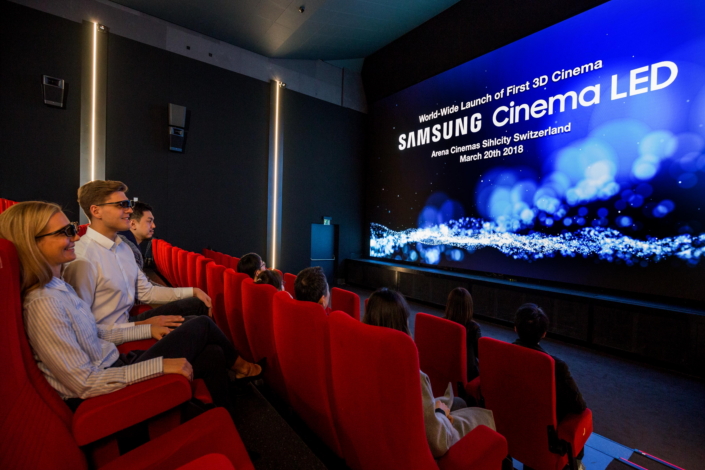 Първият 3D Cinema LED киноекран на Samsung заработи в Швейцария