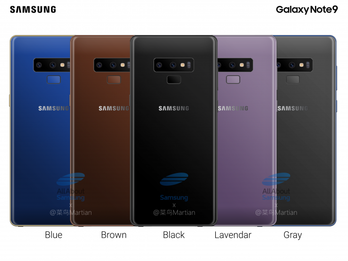 Samsung Galaxy Note 9 може да включва 512GB памет