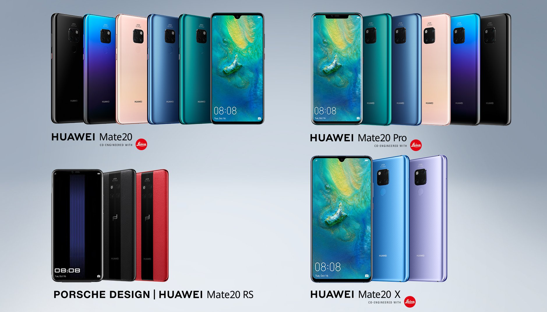 Това е новата серия смартфони на Huawei - Mate 20