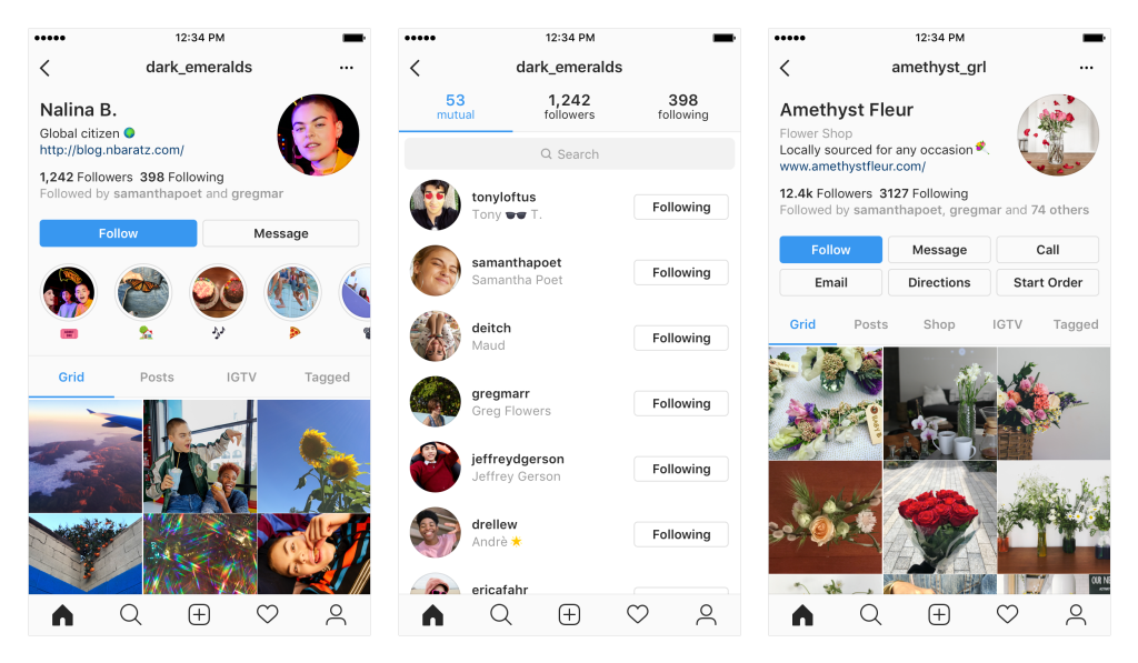Instagram тества обновление на профилните страници