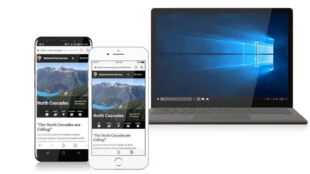 Microsoft Edge с над милион изтегляния за Android