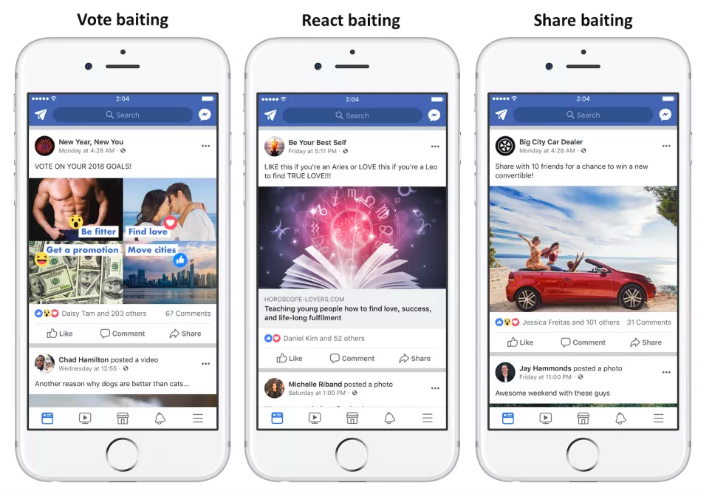Facebook погва click-bait постовете