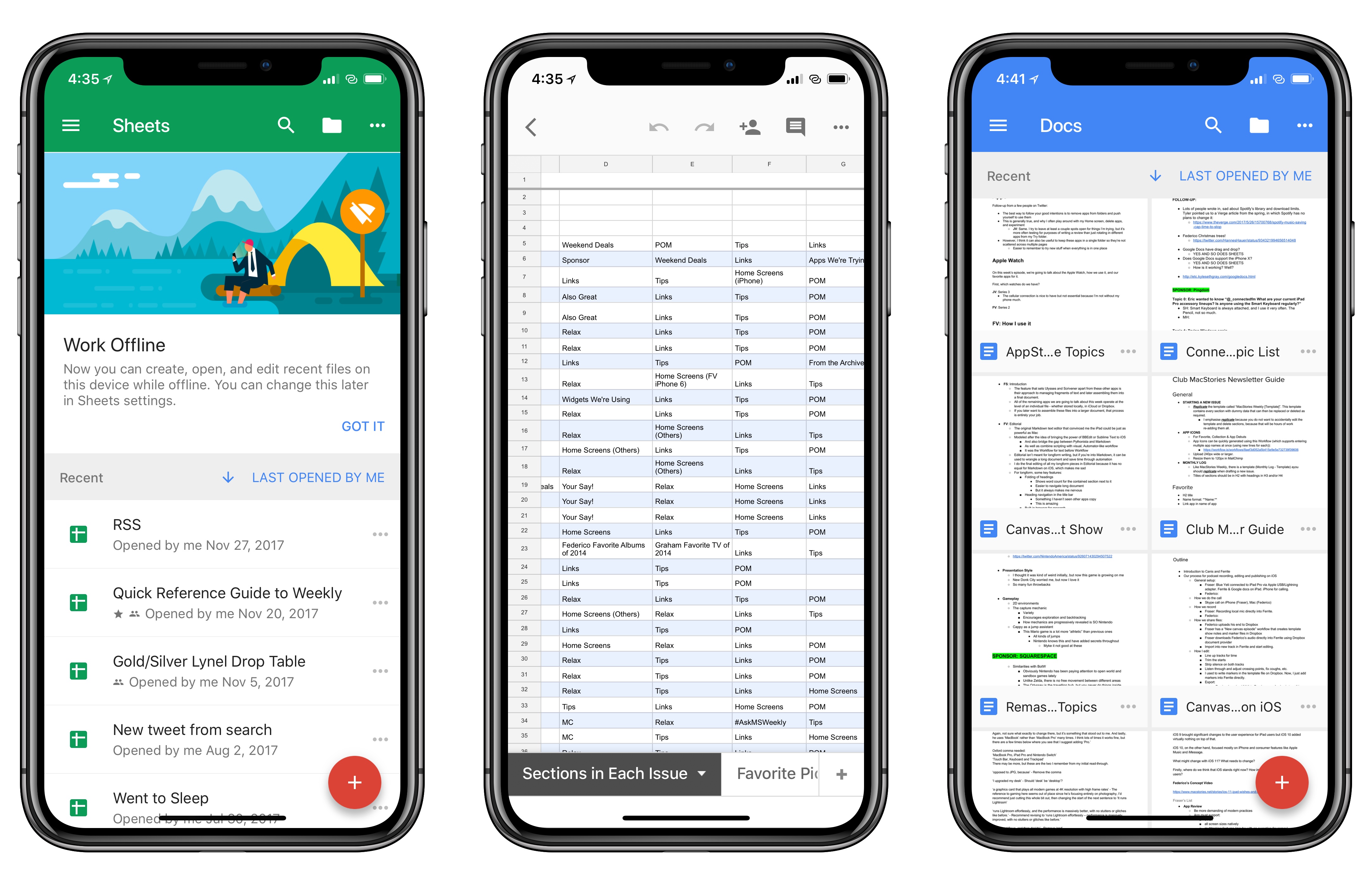 Google Docs, Slides и Sheets вече с поддръжка за iPhone X