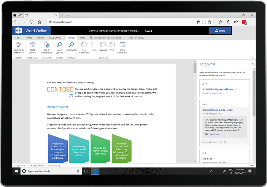 Microsoft добавя още AI функционалности към Office 365